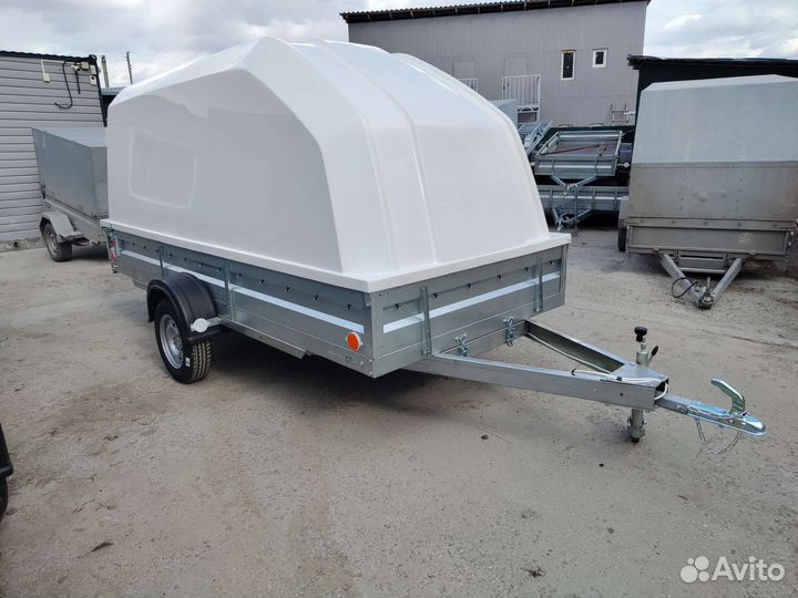 Прицеп с пластиковой крышкой Кедр Пионер 35