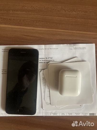 Телефон iPhone 6s,кейс для AirPods2