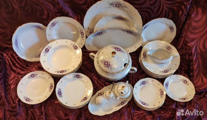 Полный столовый сервиз 34 предмета