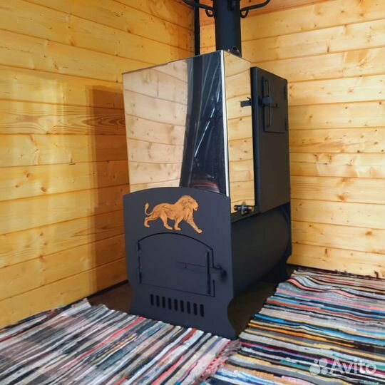 Печь с закрытой каменкой