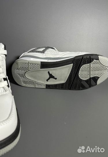 Кроссовки Air Jordan 4 White Oreo Люкс