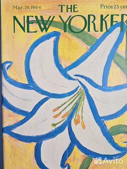 Постер из обложки The New Yorker 1964 года Цветок