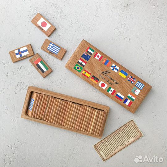 Деревянные игрушки домино, мемори