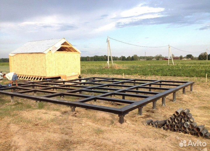 Винтовые сваи под ключ Фундамент на винтовых сваях