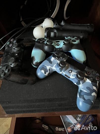 Игровая приставка ps4 pro 1tb+ vr и много игр