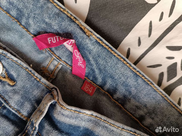 Джинсы для девочки новые 164