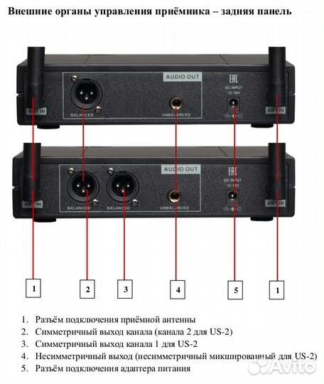 Радиосистема Volta US-2H (505.75/622.665)