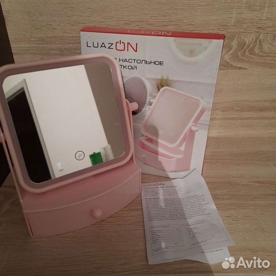 Зеркало с подсветкой настольное новое