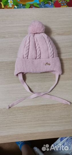 Зимняя шапка для девочки 42 44 46