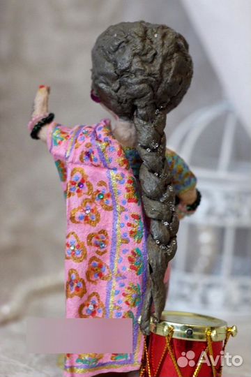 Ватная игрушка -индианка Лакшми