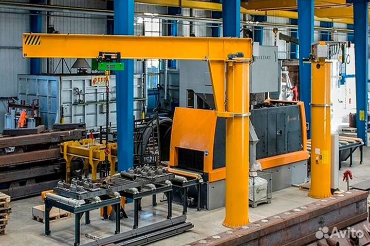 Консольный кран на опоре. вылет 5м