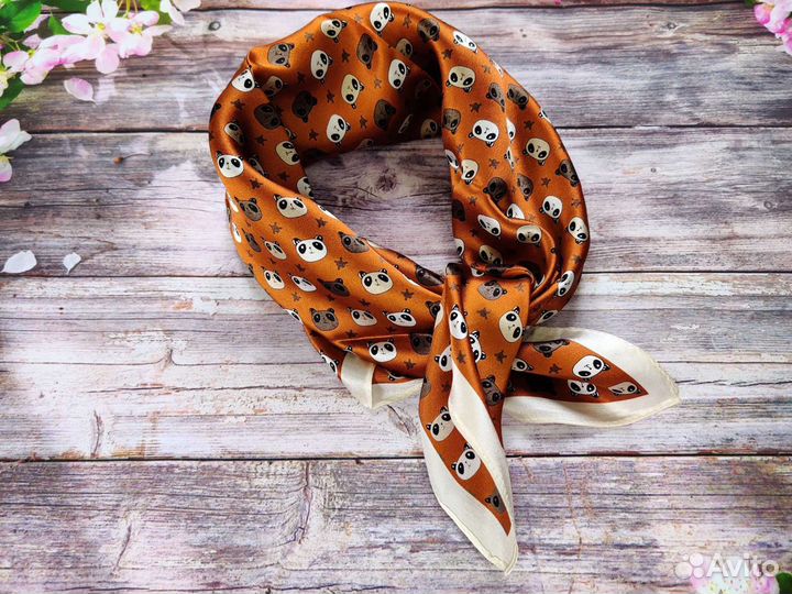 Шейный платок шелк новый