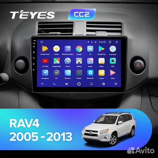 Магнитола Toyota Rav 4 06-13 2/32 Android 8.1
