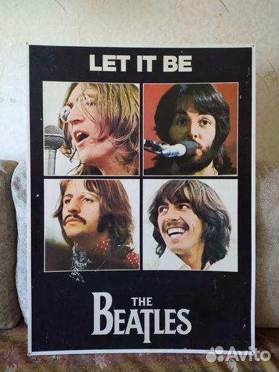 Винтаж. Постер The Beatles