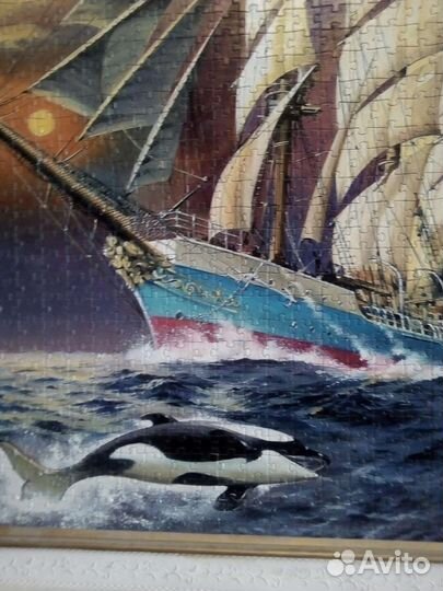 Большая картина из пазлов 