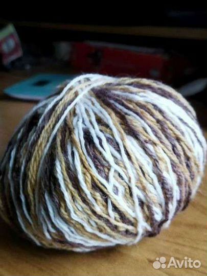 Пряжа для вязания шерсть с акрилом