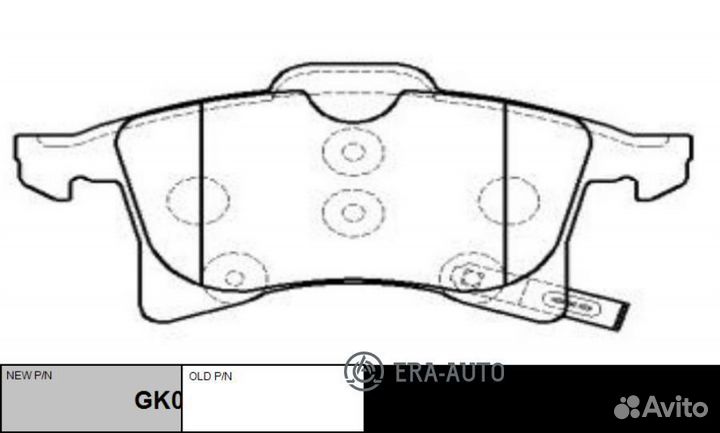 CTR GK0302 Колодки торм. (старый арт. CKG-57)