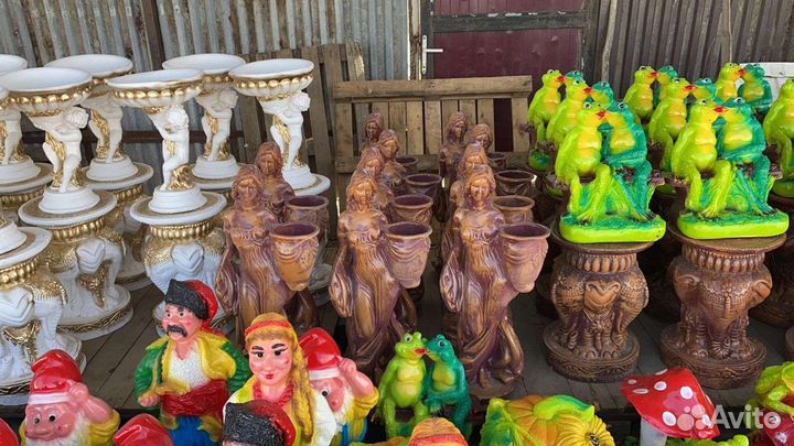 Садовые фигуры из гипса