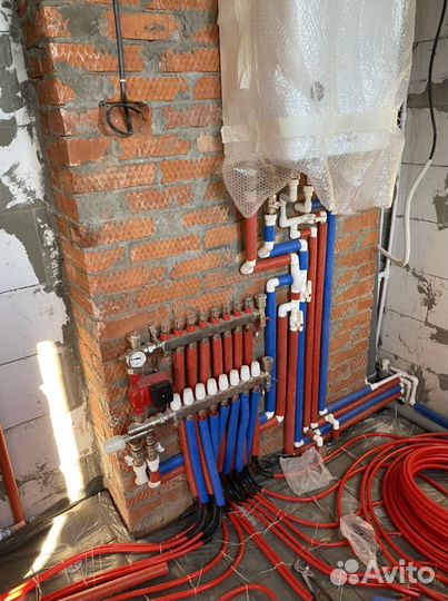 Водяной теплый пол.Отопление