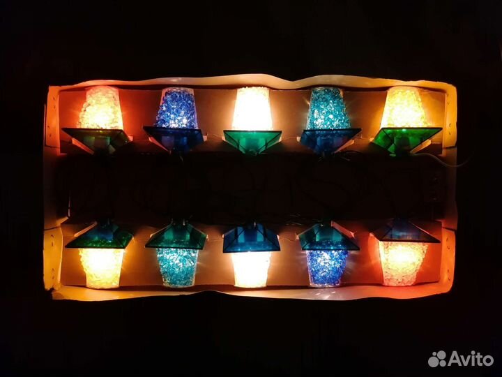 Гирлянда фонарик СССР электрогирлянда фонарики