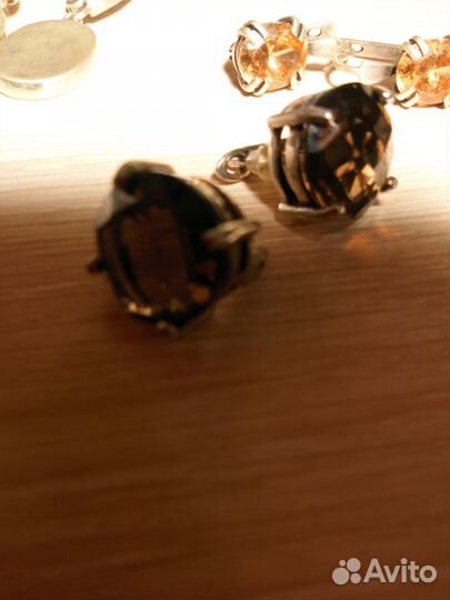 Серьги серебро