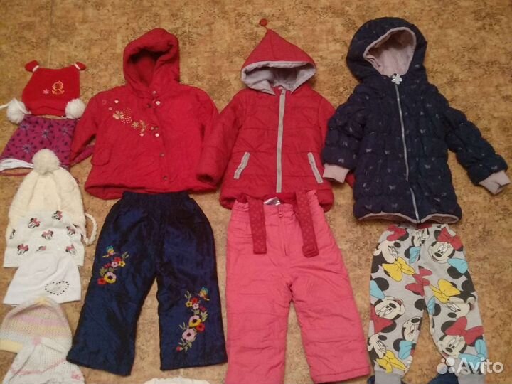 Вещи пакетом 86-92-98 на девочку + обувь