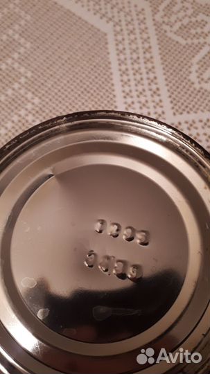 Винтажная жестяная банка