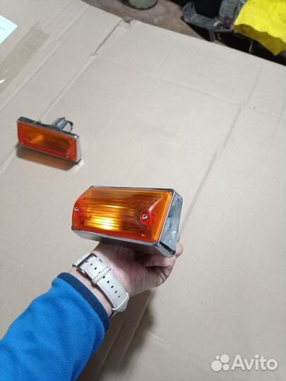 Оранжевые подфарники домиком ваз 2101 хром