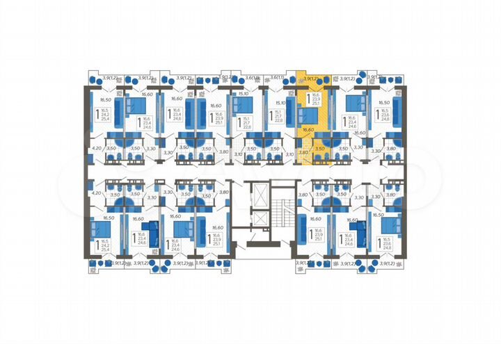 Апартаменты-студия, 25,1 м², 4/12 эт.