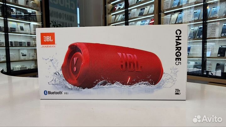 Беспроводная колонка JBL charge 5 Red