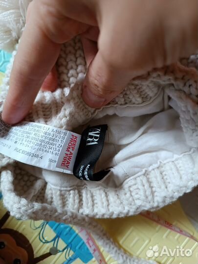 Шапка zara 50 см новая