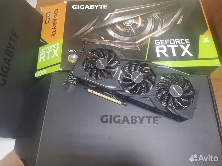 Видеокарта Gigabyte GeForce RTX 2070 windforce 8Gb