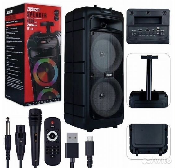 Акустика большие колонки bluetooth zqs8211