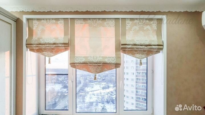 Римские шторы с установкой 