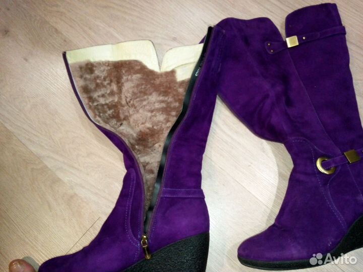 Замшевые Сапоги