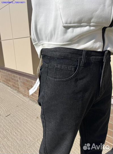 Джинсы бананы чёрные (Арт.31799)