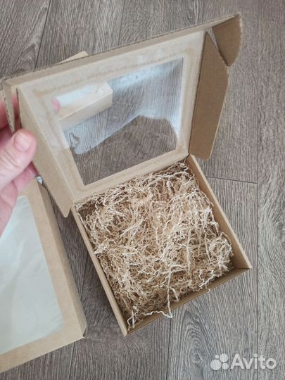 Крафт коробки с окошком