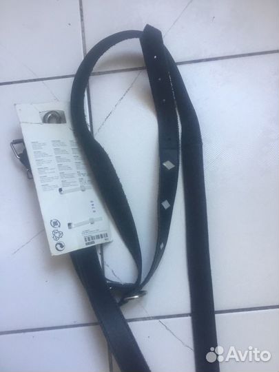 Ошейник и поводок кожа буйвола-набор. Новые