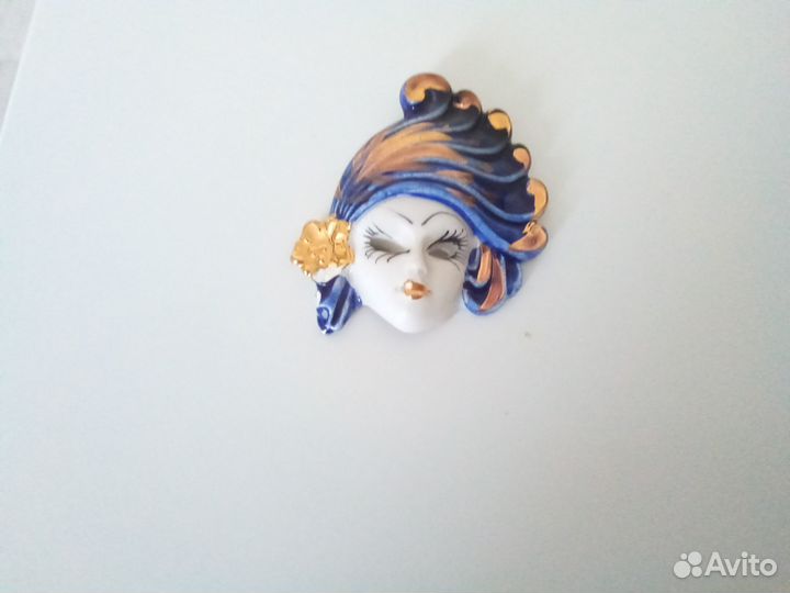 Магнит на холодильник, венецианская маска 