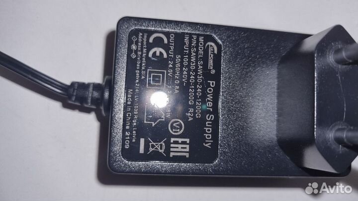 Инжектор PoE Mikrotik, Блок питания 24В 1.2А