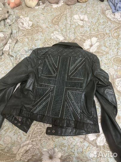 Курка кожаная женская