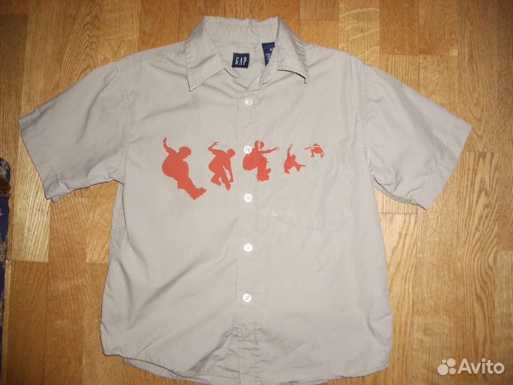 Рубашка летняя новая GAP, США, рост 122-128 см