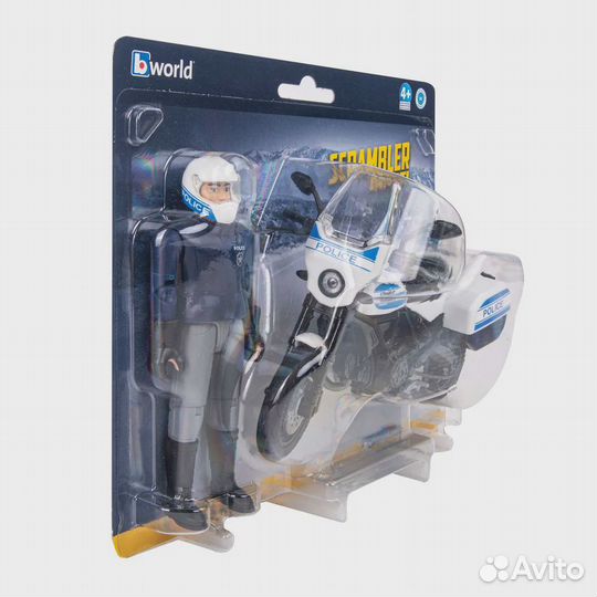 Полицейский мотоцикл Bruder с фигуркой 62731