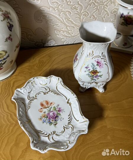Ваза, конфетницы фарфор антиквариат