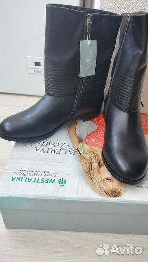 Сапоги женские натуральная кожа 40