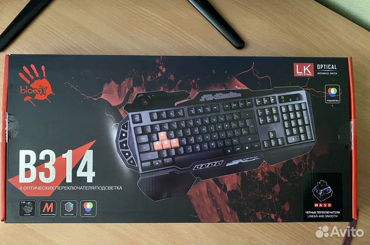 Игровая клавиатура bloody B314 + механика