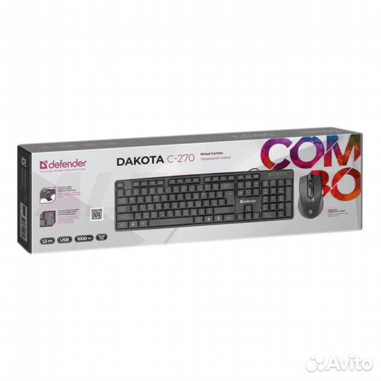 Клавиатура + мышь Defender Dakota C-270