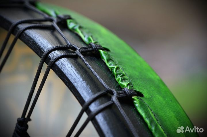 Бубен Siberian Shaman Oak leaf 45х45 с росписью