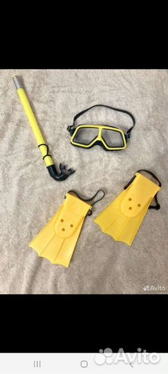 Набор для плавания детский (ласты,маска,трубка)