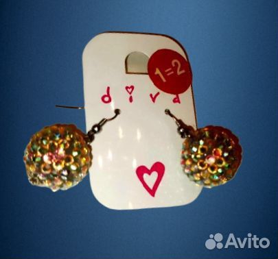 Набор бижутерии - серьги, заколки, подвеска